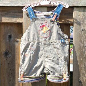 ADORABLE PETIT LEM Pirate Overalls 9 Months Baby Shortalls